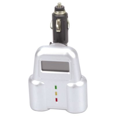 CARTREND Doppelsteckdose mit Voltmeter