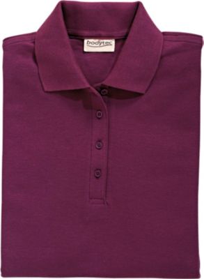 bodytec Poloshirt fÃŒr Damen, bordeaux, Gr.M