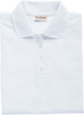 bodytec Poloshirt fÃŒr Damen, weiÃ, Gr.M