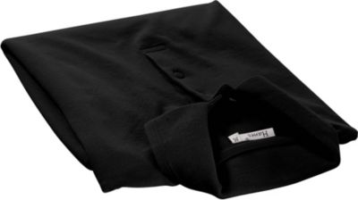 Polo-PiquÃ©-Shirt fÃŒr Damen, schwarz, Gr.M
