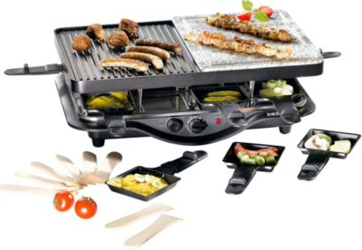 DE SINA 8-Personen Raclette mit heiÃem Stein