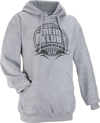 Kapuzenpullover Mein Klub, grau, Gr. L