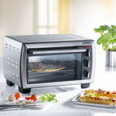 De Sina Edelstahl Umluft-Backofen