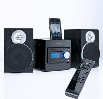 Minowa Mikroanlage mit iPhone-Docking