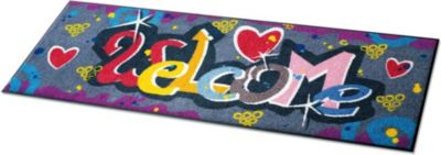 Wohnmatte Graffiti, bunt, Gr.50x75