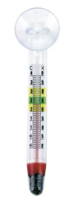 Kerbl Aquarien Schwimmthermometer mit Saugnapf