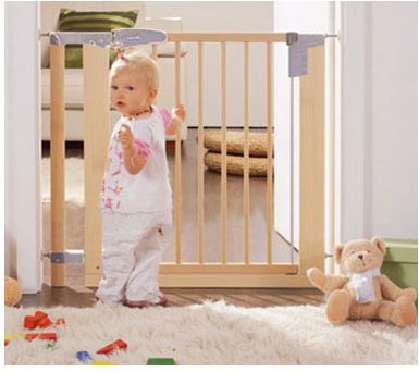 GEUTHER TÃŒrschutzgitter Easy Lock Natur 68,5-78 cm (2741)