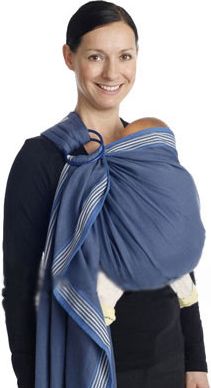 DOLCINO Baby Ring-Sling aus 100% kbA Baumwolle Farbe KORFU