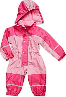 Playshoes Babyoverall rose pink mit Fleecefutter
