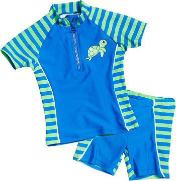 PLAYSHOES UV Schutz Anzug 2-teilig Streifen lime Preisvergleich