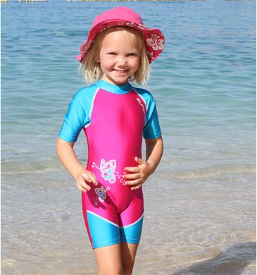 ZUNBLOCK UV 50+ Schutz Anzug BUTTERFLY cerise