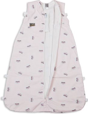 ARO SOMMER SEIDEN SCHLAFSACK VARIO 90-110 cm (rose Karo VÃ¶gel)