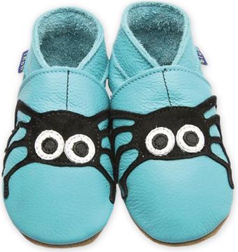 INCH BLUE Lederschuh Spider Turquoise