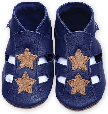 INCH BLUE Lederschuh Star Sandal Navy