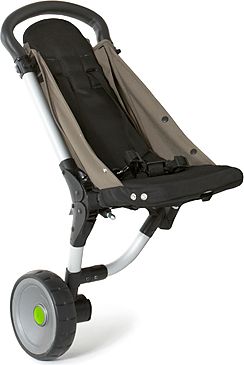 BuggyPod iO Beifahrersitz fÃŒr Kinderwagen (normales Gestell) braun-grau