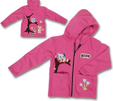 PLAYSHOES Fleece-Jacke mit Motiv pink