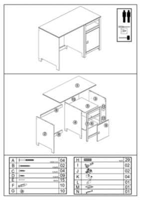 Pingulina Schreibtisch CUBO