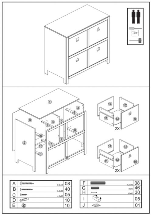 Pingulina Kommode CUBO