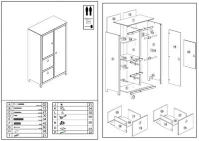 Pingulina Kleiderschrank CUBO