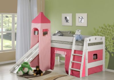 Pingulina Hochbett mit Rutsche und Turm