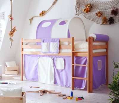 Pingulina Massivholz Spielbett Hochbett Buche bio-ge&ouml;lt Classic Preisvergleich