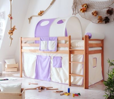 Pingulina Massivholz Spielbett Hochbett Buche bio-ge&ouml;lt Classic Preisvergleich
