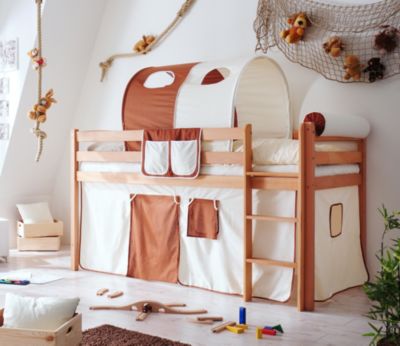 Pingulina Massivholz Spielbett Hochbett Buche bio-ge&ouml;lt Classic Preisvergleich