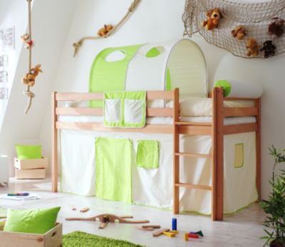 Pingulina Massivholz Spielbett Hochbett Buche bio-ge&ouml;lt Classic Preisvergleich