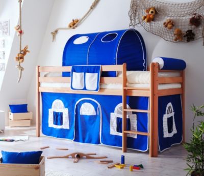 Pingulina Massivholz Spielbett Hochbett Buche bio-ge&ouml;lt Landhaus Preisvergleich
