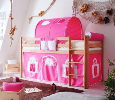 Pingulina Massivholz Spielbett Hochbett Buche bio-ge&ouml;lt Landhaus Preisvergleich