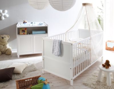 Pingulina Zweiteiliges Babyzimmer-Set Croco Kiefer WeiÃ