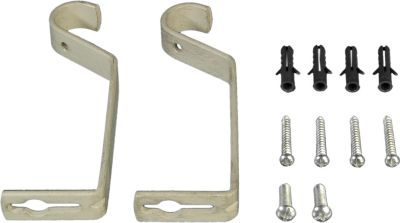 Tr&auml;ger f&uuml;r Gardinenstangen 12 cm einl&auml;ufig \"Landhaus\" | &oslash; 16 mm | 2 St&uuml;ck Preisvergleich
