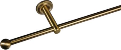 Gardinenstange \"Fast Kugel\" Messing-Antik | 12 mm Stilgarnitur Preisvergleich
