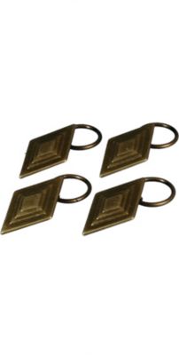 Ring mit Dekoklammer \"Rhombus Landhaus\" | &oslash; 16 mm | 4 St&uuml;ck Preisvergleich