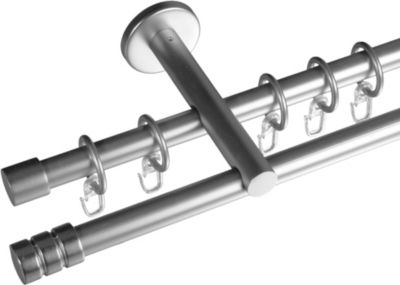 Gardinenstange \"Zylinder mit Rille\" | 16 mm Stilgarnitur Preisvergleich