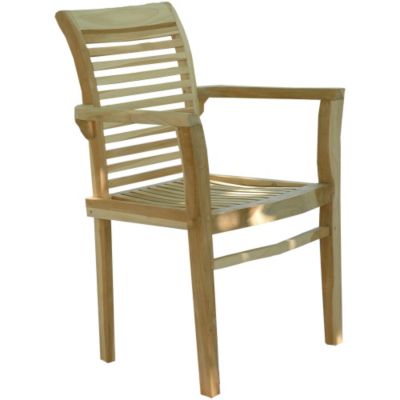 Stapelstuhl  Bora  aus Teakholz