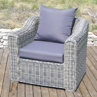 5tlg. Loungegruppe Mosambik Polyrattan grau, inklusive Kissen grau Preisvergleich