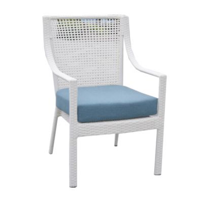 2er Set - Rattan-Stapelstuhl Madagaskar weiÃ