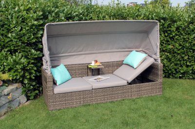 Lounge-Liege Bayamo 3-sitzer natur/brown