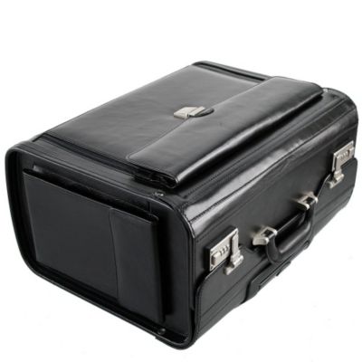 Dermata Pilotenkoffer Trolley Leder 45,5 cm Laptopfach Preisvergleich