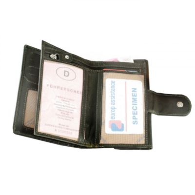 GreenLand Nature Forest Geldbeutel Leder 15,5 cm