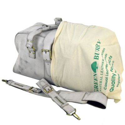 Greenburry Dusty White Retro Reisetasche Leder 50 cm Preisvergleich