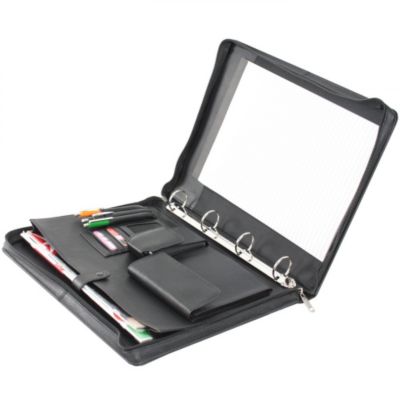 Dermata Schreibmappe Leder 34,5 cm Preisvergleich