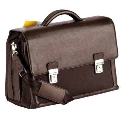Dermata Aktentasche Leder 42 cm Laptopfach