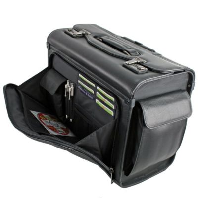 d & n Business & Travel Pilotenkoffer Trolley Leder 46 cm Laptopfach Preisvergleich
