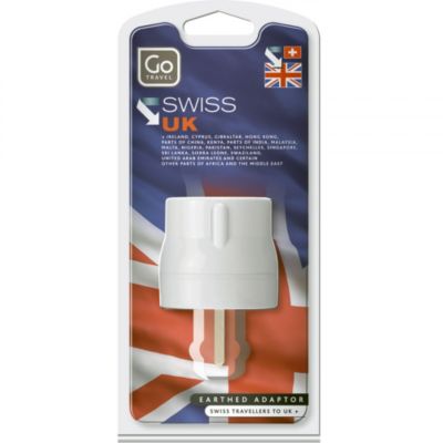 Design Go Electrical + electronics Reiseadapter Schweiz-UK