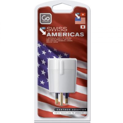 Design Go Electrical + electronics Reiseadapter Schweiz-USA