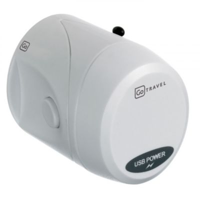 Design Go Electrical + electronics Universal-Reise-Adapter mit USB-Anschluss