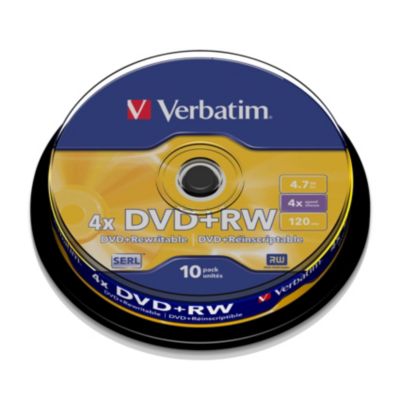 Verbatim DVD Rohling DVD+RW 43488 4,7GB 4x Single Layer