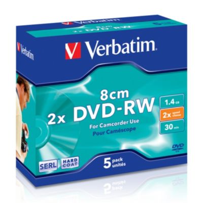 Verbatim DVD Rohling DVD-RW 43514 1,46GB 2x Single Layer
